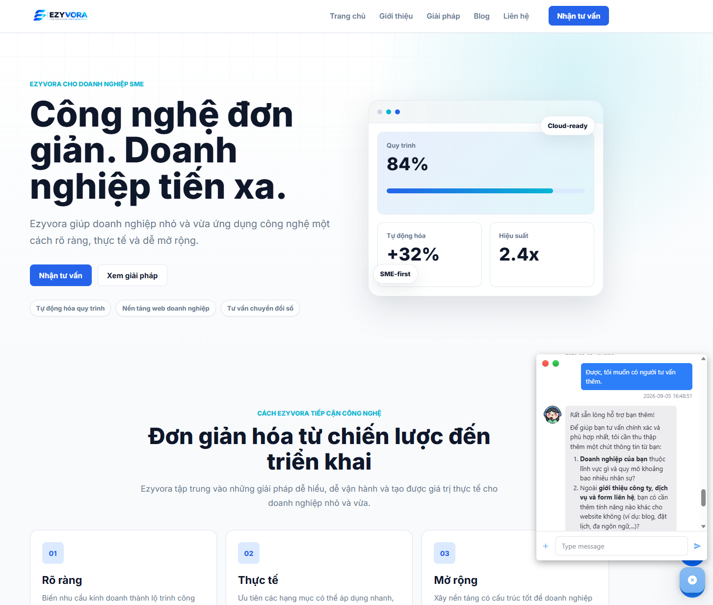 Chatbot chuyển sang xin thông tin liên hệ khi khách muốn tư vấn thêm