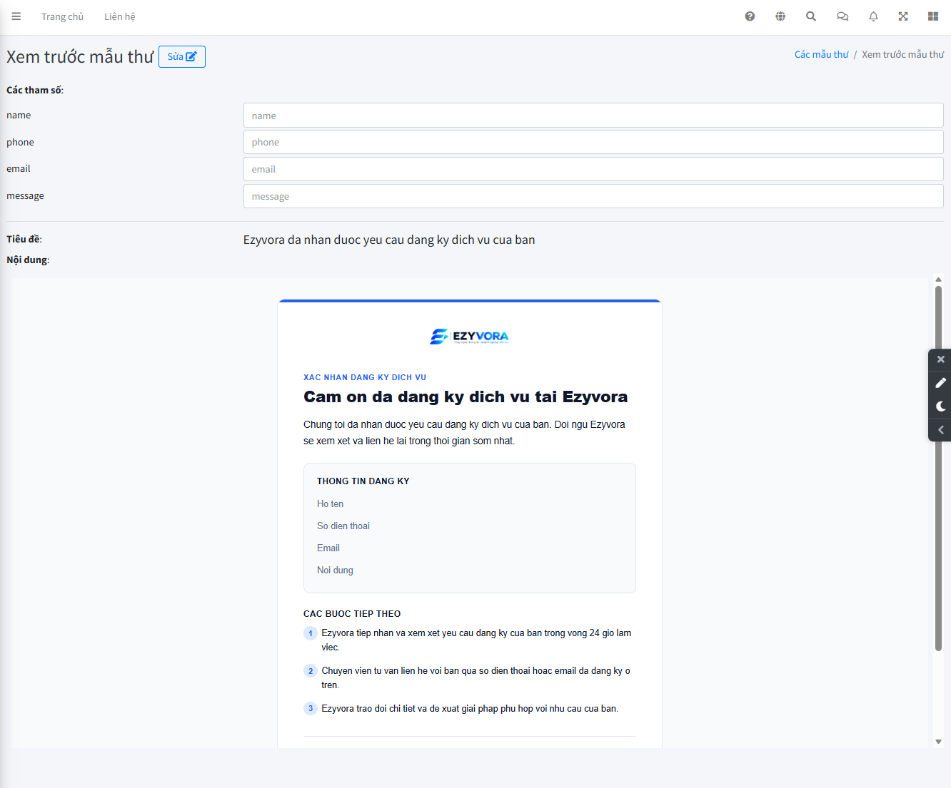Kết quả AI phân tích cách gửi email xác nhận
