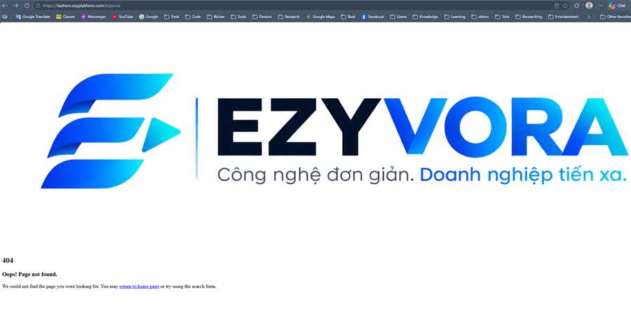 Preview logo Ezyvora sau khi thay nhận diện website