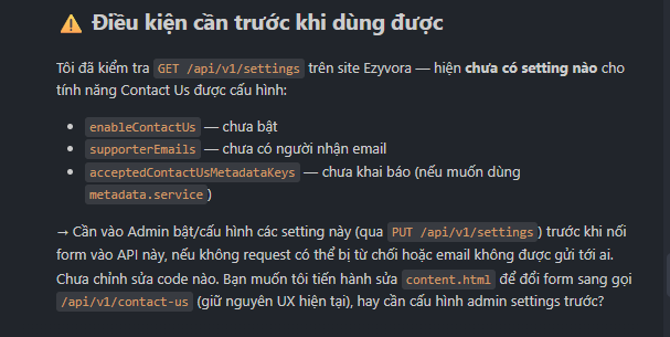 AI xác định API EzySupport phù hợp để nhận dữ liệu form