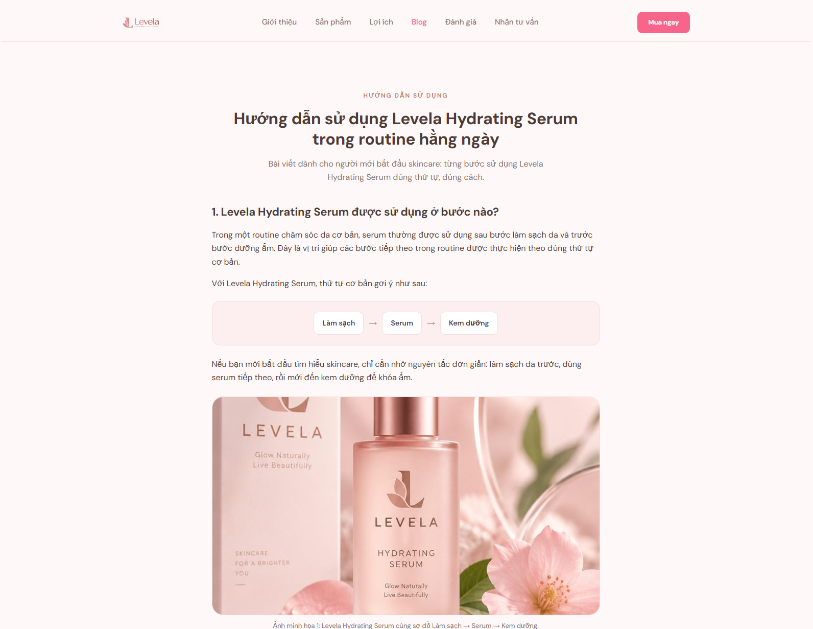 Product Card liên kết với bài Blog hướng dẫn sử dụng - phần 2