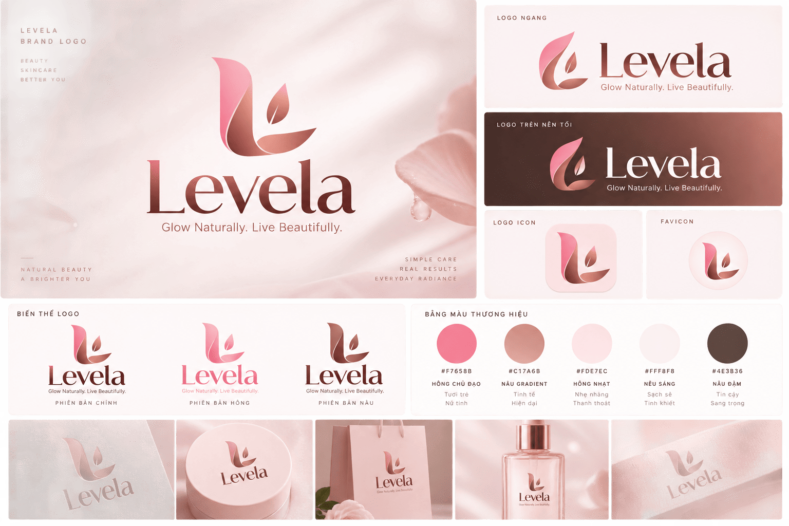 Landing Page Levela vẫn đang dùng thành phần tạm thời, chờ bộ nhận diện thương hiệu