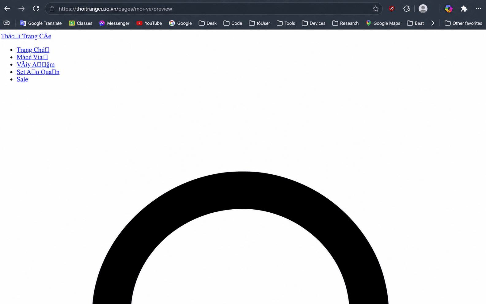 Landing page bị lỗi font khi xem thử