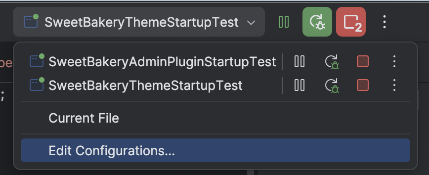 Chọn Edit Run Configurations trong IntelliJ IDEA