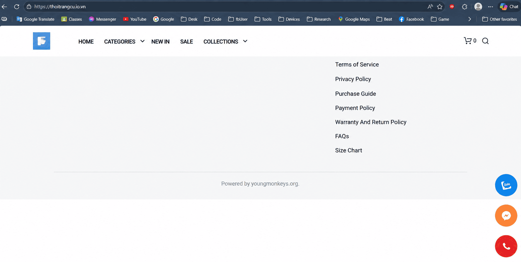 Website hiển thị giao diện theme, phần 2