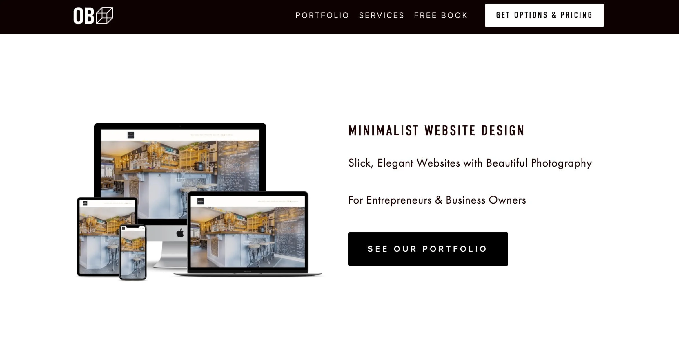 Landing page tối giản: tập trung một CTA chính